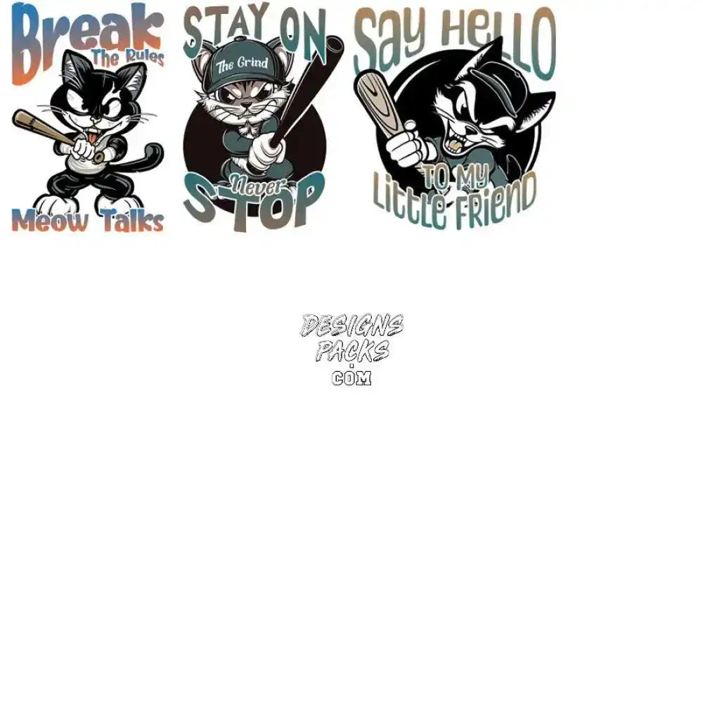 15 Gangster Cats Funny Mafia Designs Bundle Png