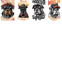 Load image into Gallery viewer, 15 Gangster Dogs Designs Bundle PNG
