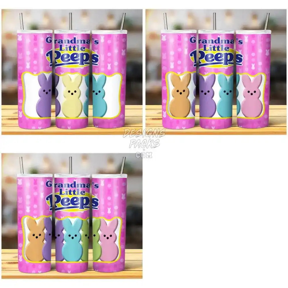 15 Grandma Little Peeps Easter Tumbler Wrap Bundle Jpg