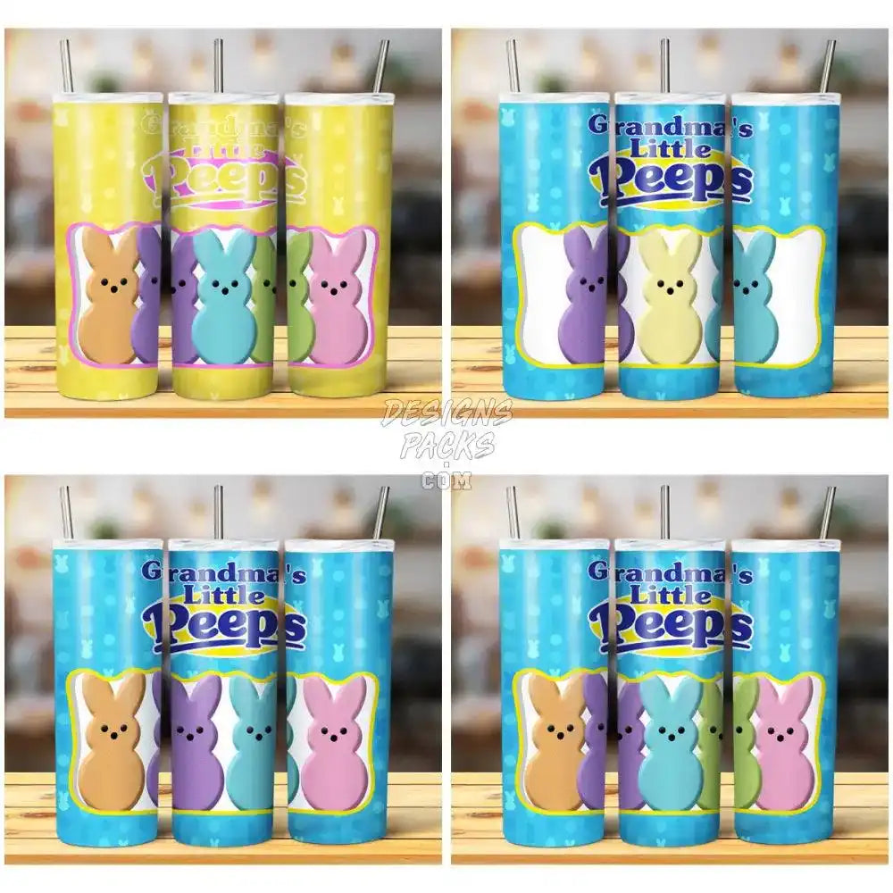 15 Grandma Little Peeps Easter Tumbler Wrap Bundle Jpg