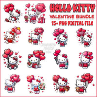 15 Hello Kitty Valentine Designs Bundle Png