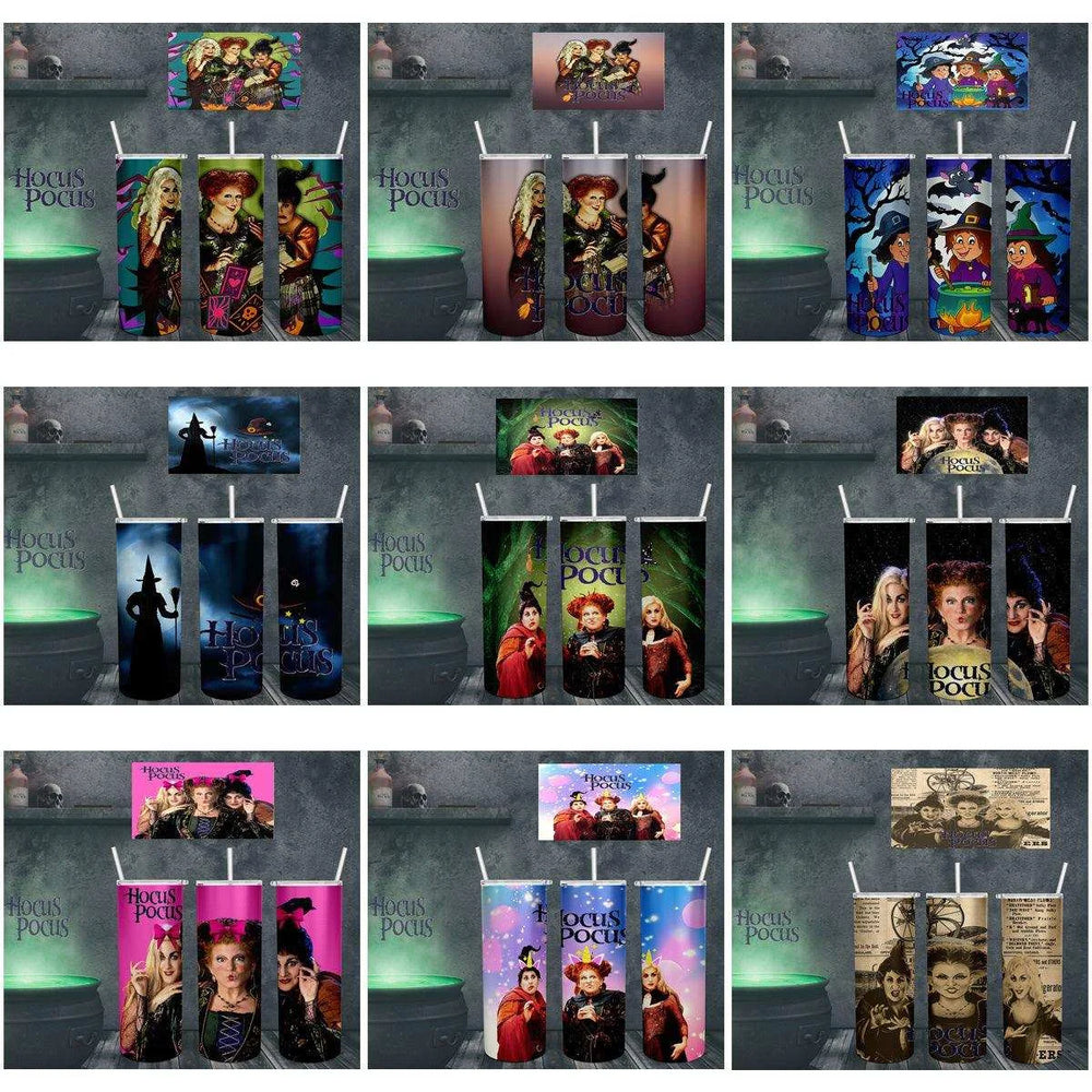 15 Hocus Pocus Tumbler Wrap Designs Bundle JPG
