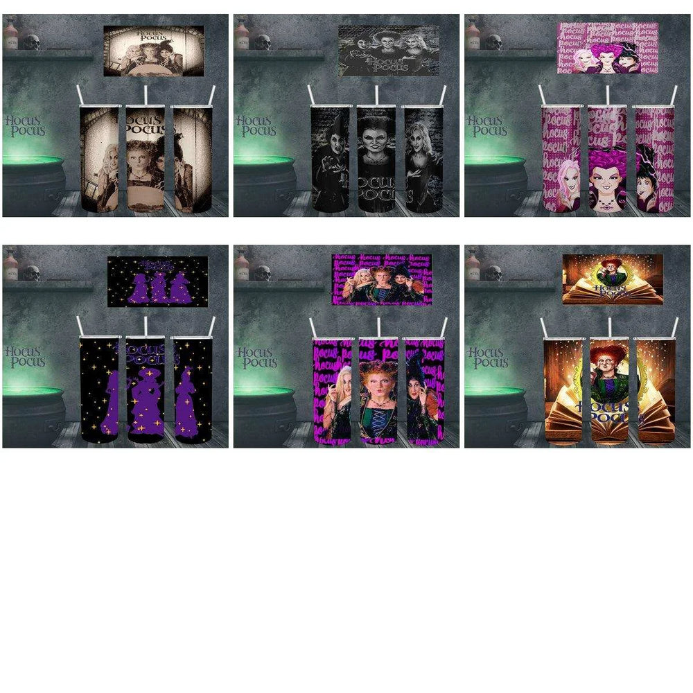 15 Hocus Pocus Tumbler Wrap Designs Bundle JPG