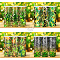 Load image into Gallery viewer, 15 Leopard St Patricks Tumbler Wrap Bundle Jpg
