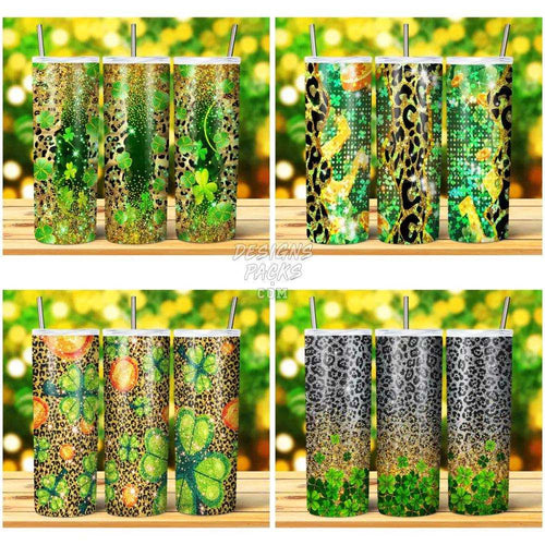 15 LEOPARD ST PATRICKS Tumbler Wrap Bundle JPG