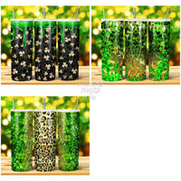 Load image into Gallery viewer, 15 Leopard St Patricks Tumbler Wrap Bundle Jpg
