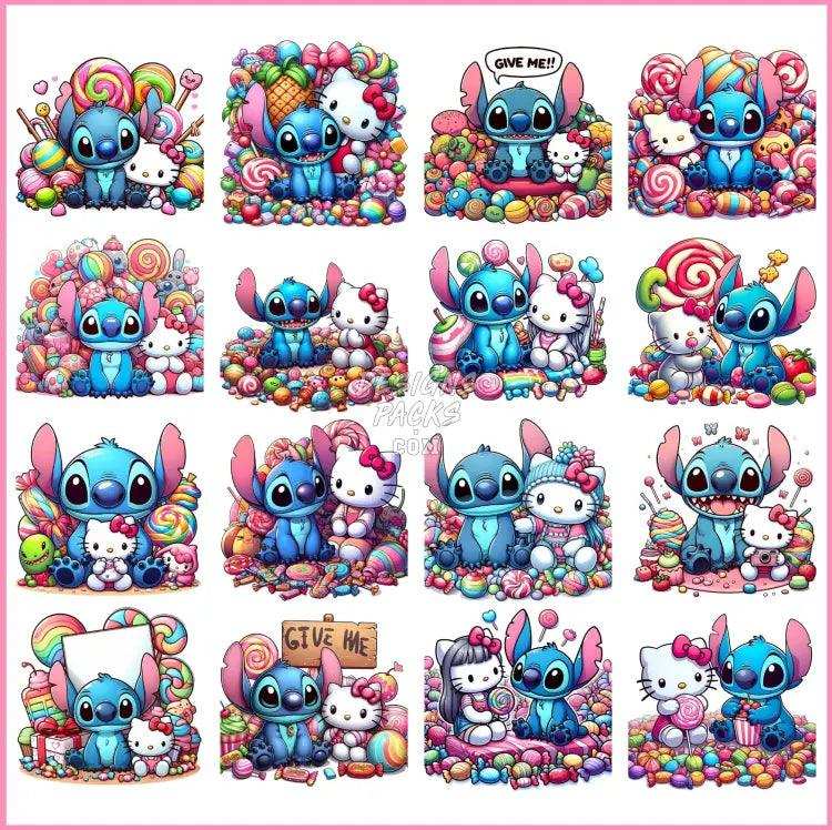 15 Lilo And Stitch Birthday Designs Bundle Png