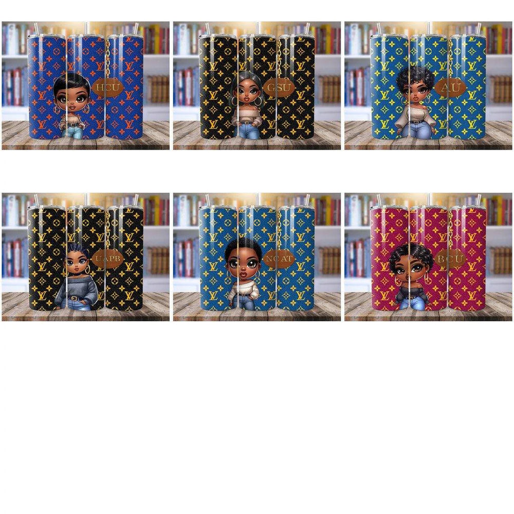 15 Luxury Brand Woman Tumbler Wrap Designs Bundle JPG
