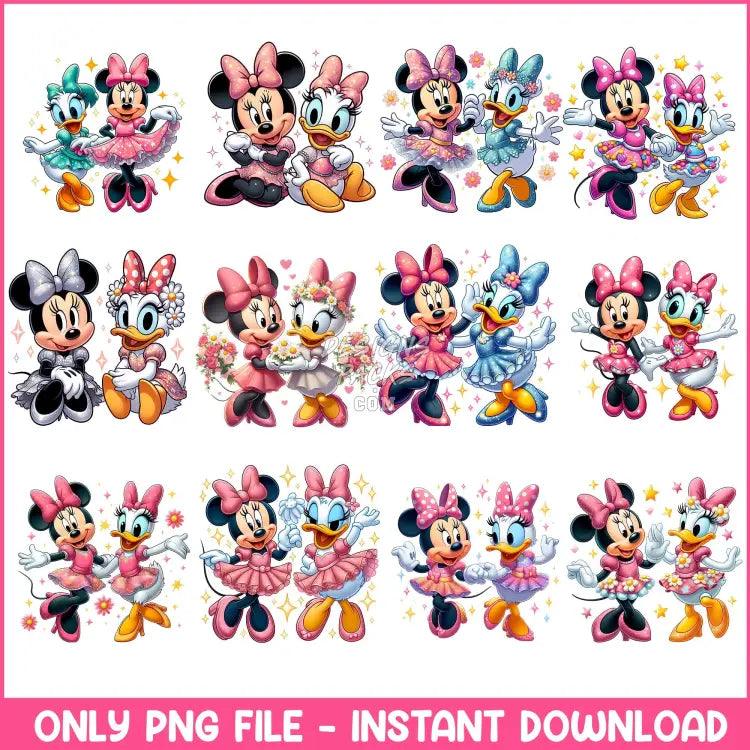 15 Minnie And Daisy Valentine Designs Bundle Png