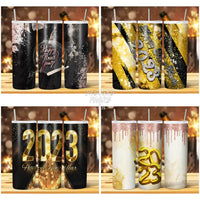 Load image into Gallery viewer, 15 New Year 2023 Tumbler Wrap Bundle Jpg
