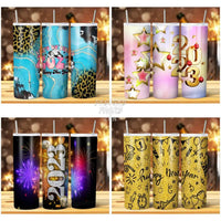 Load image into Gallery viewer, 15 New Year 2023 Tumbler Wrap Bundle Jpg
