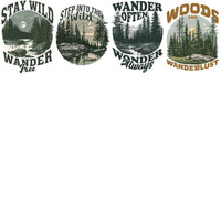 Load image into Gallery viewer, 15 Northwoods Hiking Adventure Designs Bundle PNG
