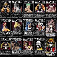 Load image into Gallery viewer, 15 One Piece Wanted Designs Bundle Png Psd
