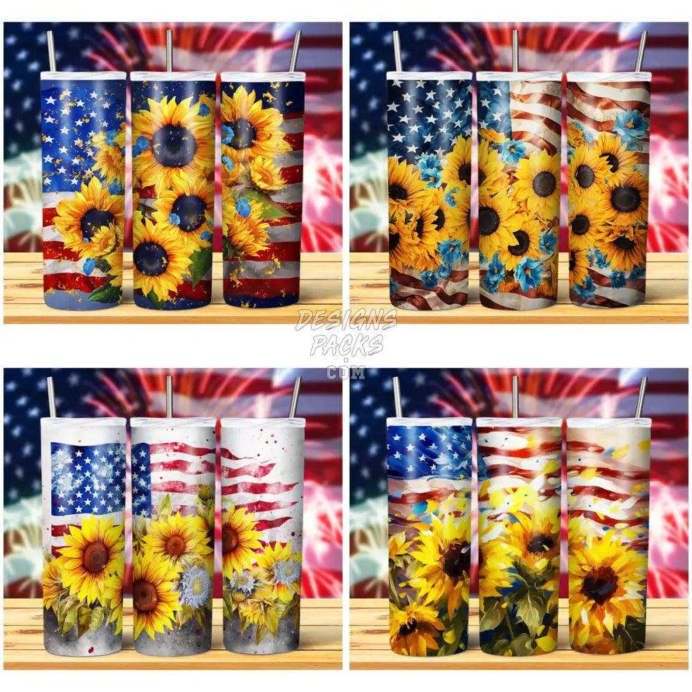 15 Patriotic Su Football Ower Tumbler Wrap Bundle Jpg