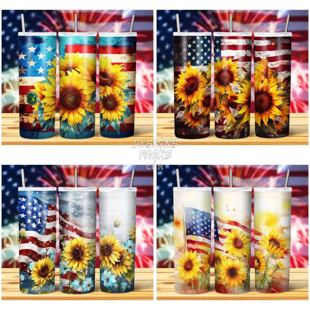 15 Patriotic Su Football Ower Tumbler Wrap Bundle Jpg