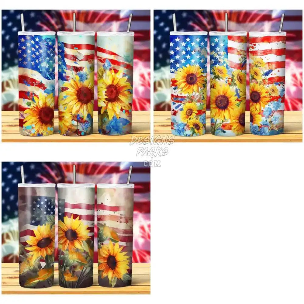 15 Patriotic Su Football Ower Tumbler Wrap Bundle Jpg