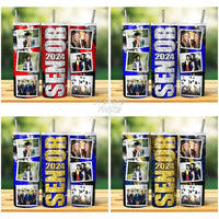 Load image into Gallery viewer, 15 Senior 2024 Glitter Photo Tumbler Wrap Bundle Jpg
