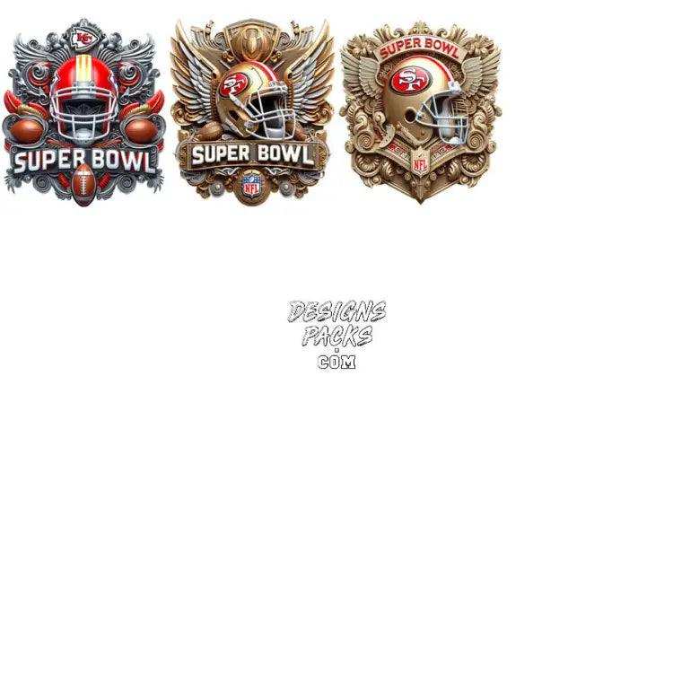 15 Superbowl 2024 Las Vegas Football Chiefs Vs 49Ers Designs Bundle Png