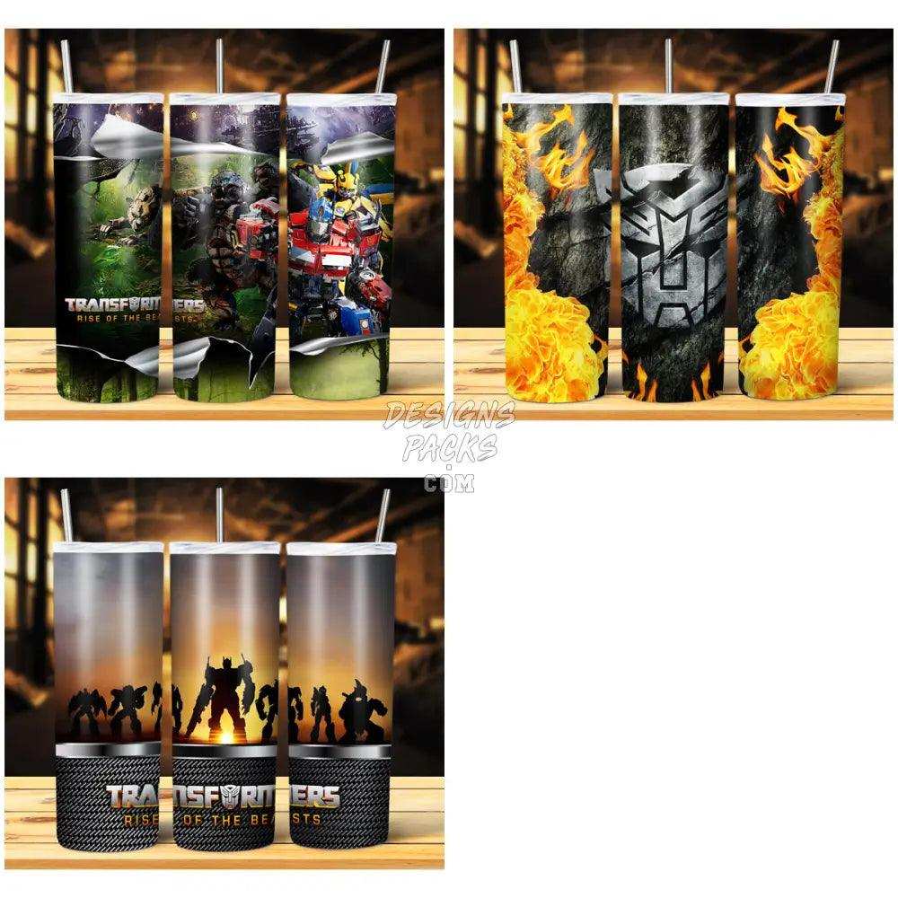 15 Transformer Rise Movie Tumbler Wrap Bundle Jpg