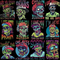 Load image into Gallery viewer, 15 Urban Zombie Colorful Designs Bundle PNG

