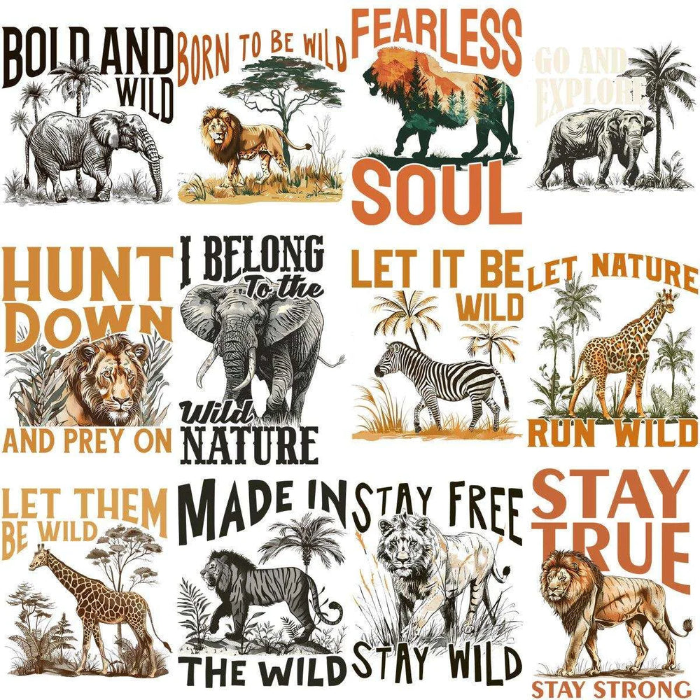 15 Wild Animals Nature Designs Bundle PNG