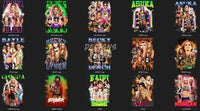 Load image into Gallery viewer, 15 Wrestling Female Designs Bundle PNG
