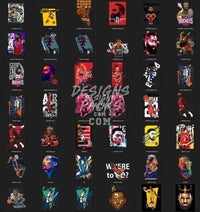 Load image into Gallery viewer, 150 Basketball Designs Bundle PNG designspacks
