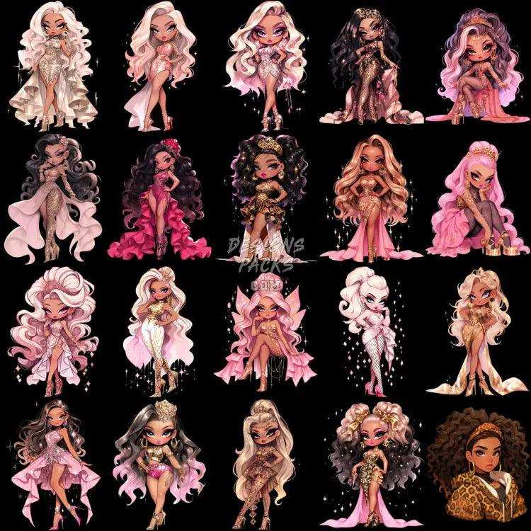 150 Girls Mega Designs Bundle Png