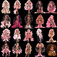 Load image into Gallery viewer, 150 Girls Mega Designs Bundle Png
