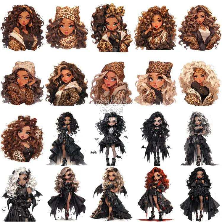 150 Girls Mega Designs Bundle Png