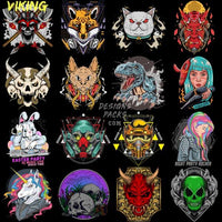 Load image into Gallery viewer, 150 Mega Samurai Japan Designs Bundle Png
