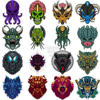 Load image into Gallery viewer, 150 Mega Samurai Japan Designs Bundle Png
