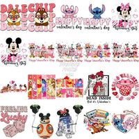 Load image into Gallery viewer, 150 Mouse And Friends Mix Valentine Designs Bundle Png

