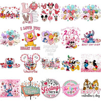 Load image into Gallery viewer, 150 Mouse And Friends Mix Valentine Designs Bundle Png
