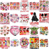Load image into Gallery viewer, 150 Mouse And Friends Mix Valentine Designs Bundle Png
