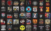 Load image into Gallery viewer, 150 Rock Metal V1 Halftone Designs Bundle PNG
