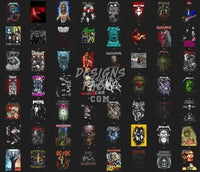 Load image into Gallery viewer, 150 Rock Metal V2 Designs Bundle PNG
