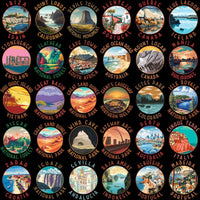 Load image into Gallery viewer, 150 World Travel Destinations &amp; Parks Designs Bundle PNG
