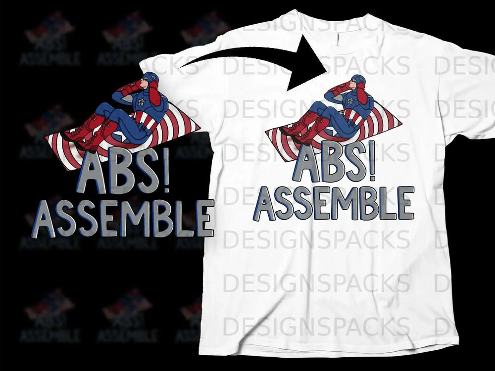 ABS Assemble Captain Inspired Graphic Tee
