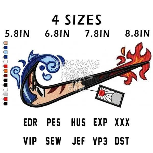 Kamado Tanjiro Anime Embroidery Design