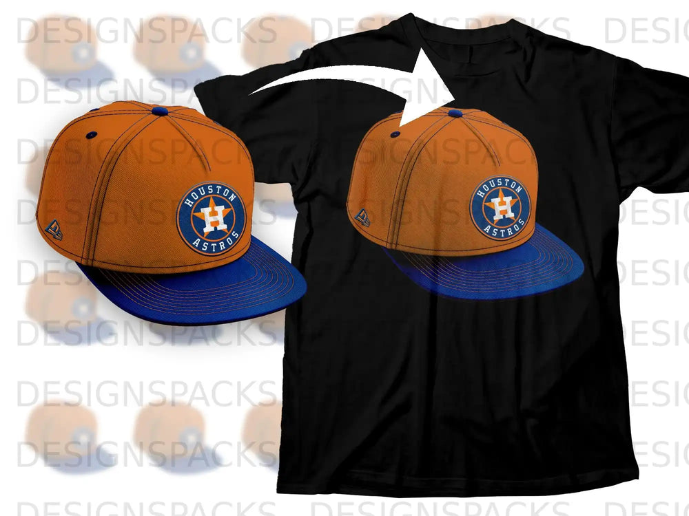 Houston Astros Cap and T-Shirt Combo Set