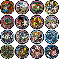 Load image into Gallery viewer, 155 Circle Pokefuta Japanese Manhole ball Poke Designs Bundle PNG
