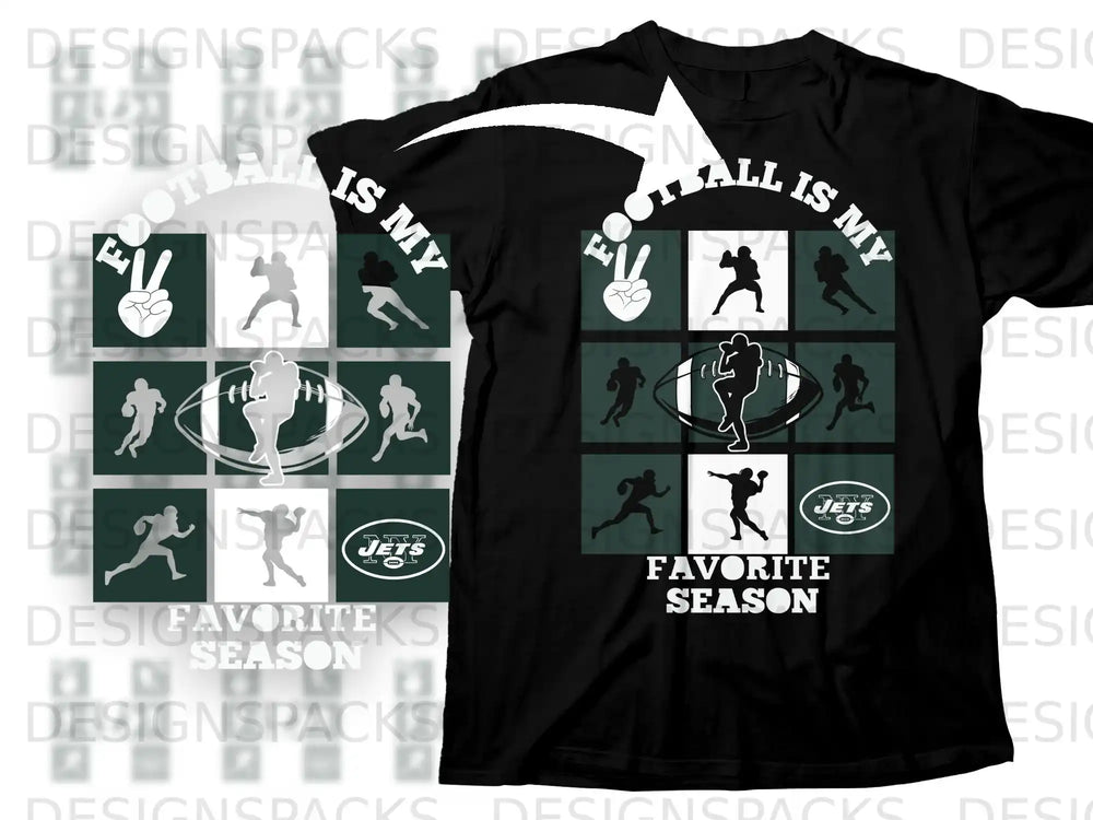 FOOTBALL IS MY FAVORITE SEASON New York Jets product type