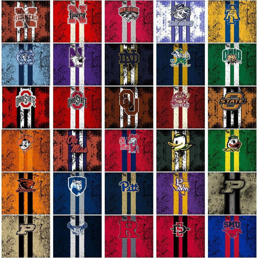 158 NCAA College Sports Grunge Style Tumbler Wrap Bundle JPG