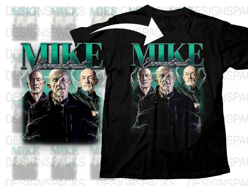 Mike Cinematic Portrait Graphic T-Shirt, Classic Movie Character Tee, Film Enthusiast Gift, Vintage Style Comfortable Apparel