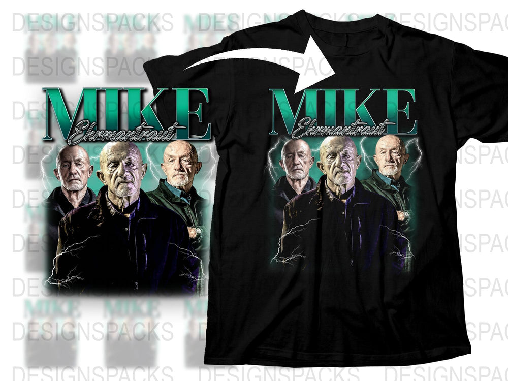 Mike Cinematic Portrait Graphic T-Shirt, Classic Movie Character Tee, Film Enthusiast Gift, Vintage Style Comfortable Apparel