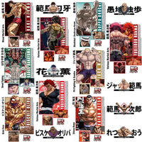 Load image into Gallery viewer, 16 Anime Baki Black and White Streetwear Front + Back Designs Bundle PNG
