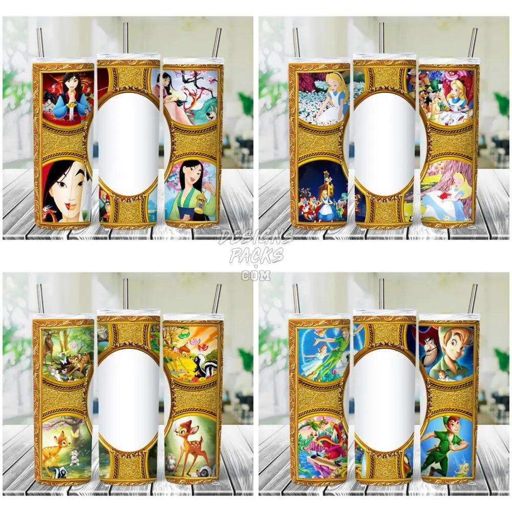 16 Cartoon Photo Tumbler Wrap Bundle Jpg