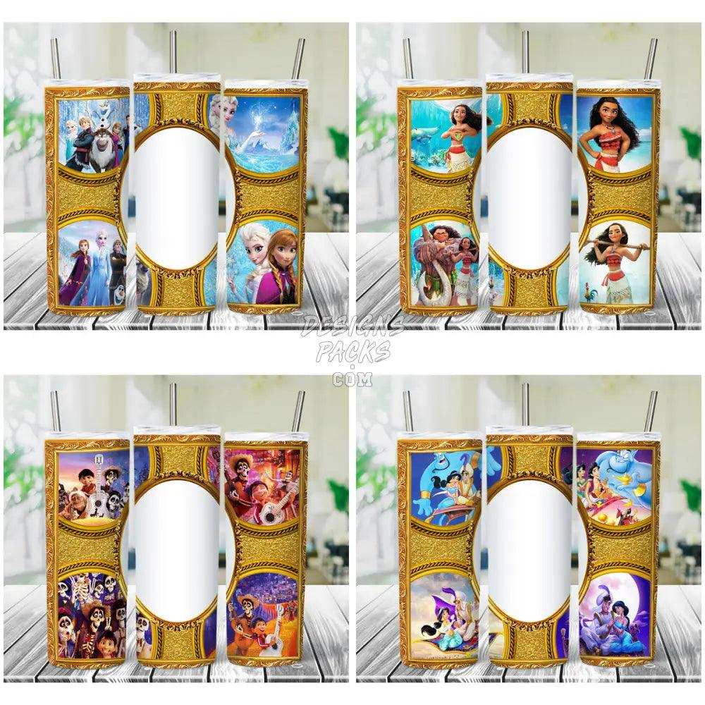 16 Cartoon Photo Tumbler Wrap Bundle Jpg