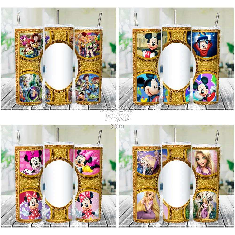 16 Cartoon Photo Tumbler Wrap Bundle Jpg